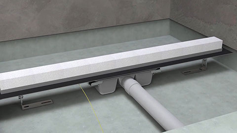 Dušas kanāla uzstādīšana telpā